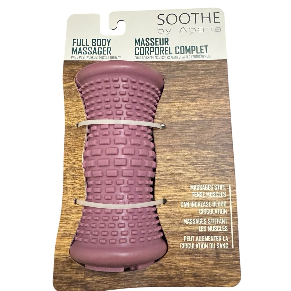 SOOTHE BY APANA Full body massager Pre and Post workout  muscle therapy Pink New